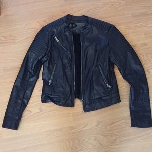 Faux leather jacket